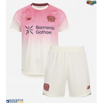 Otroški Nogometni dresi Bayer Leverkusen Alejandro Grimaldo #20 Gostujoči 2025-26 Kratek Rokav (+ Kratke hlače)